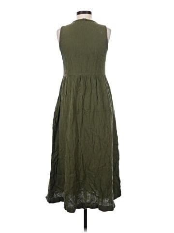 Madewell Lightspun Button-Front Tank Midi Dress (view 2)
