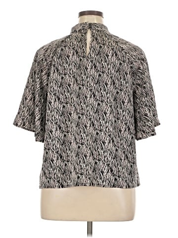 Ann Taylor Factory Short Sleeve Blouse (view 2)
