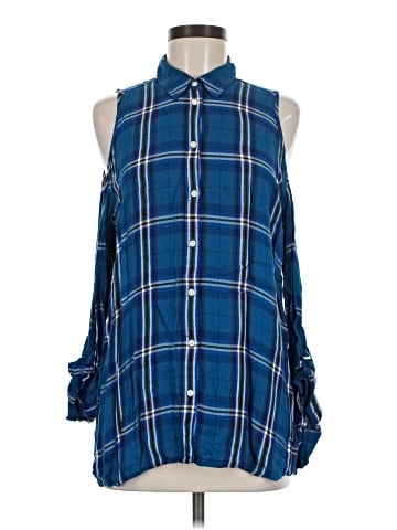 Express Sleeveless Button-Down Shirt (view 1)
