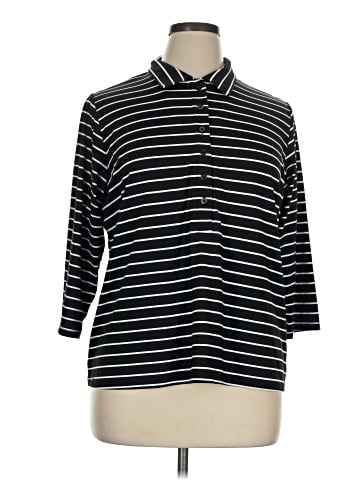 Lands' End 3/4 Sleeve Button-Down Shirt (view 1)