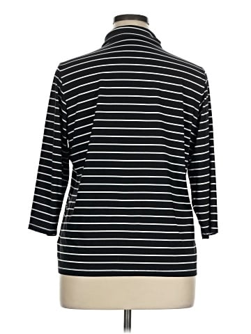 Lands' End 3/4 Sleeve Button-Down Shirt (view 2)