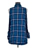 Express 100% Rayon Plaid Blue Sleeveless Button-Down Shirt Size M - photo 2