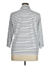 Lands' End Stripes Gray 3/4 Sleeve Button-Down Shirt Size 1X - photo 2