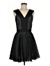 Robert Rodriguez 100% Polyester Chevron-herringbone Black Cocktail Dress Size 6 - photo 1