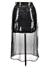 1.State Metallic Silver Formal Skirt Size 14 - photo 2