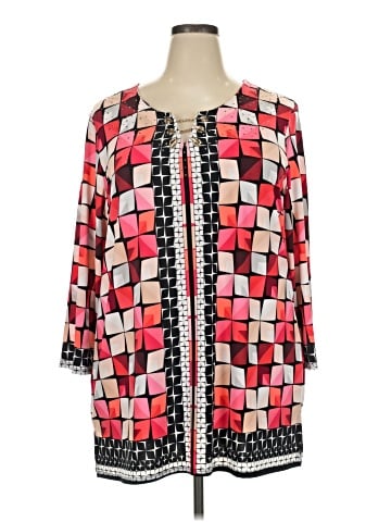 JM Collection 3/4 Sleeve Blouse (view 1)