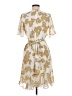 DKNY 100% Polyester Ivory Cocktail Dress Size 8 - photo 2