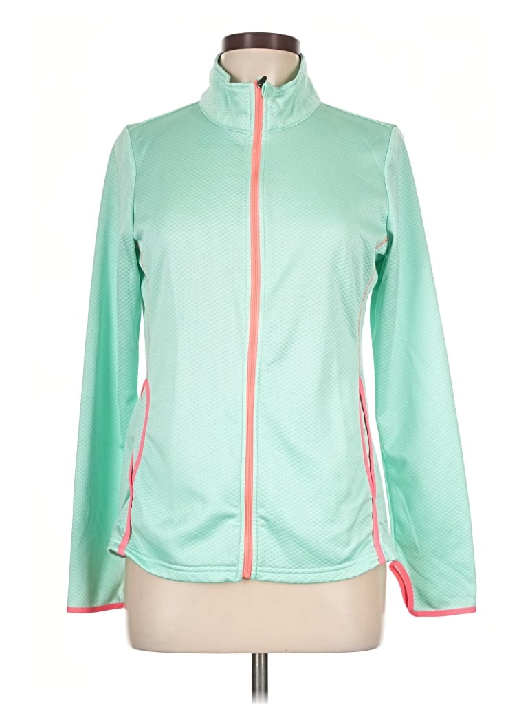Pre-owned Danskin Now Cardigan Sweater In Teal