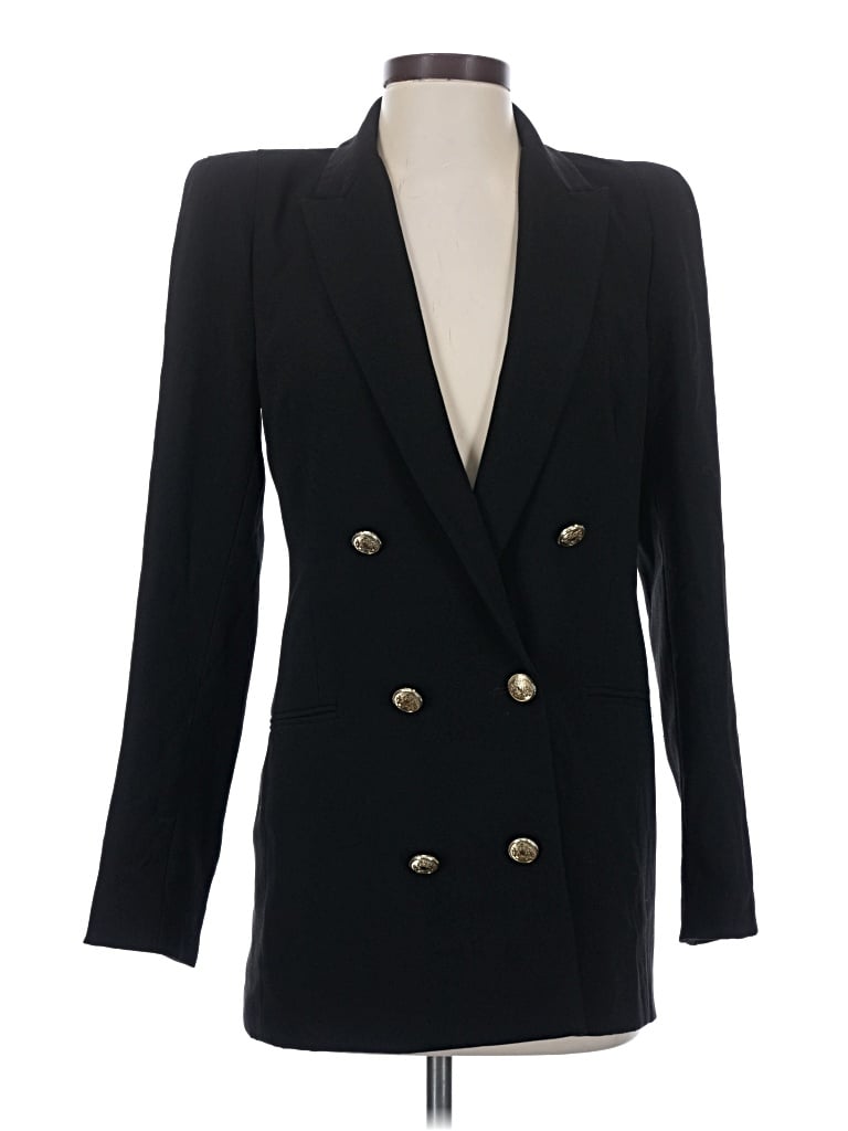Pre-owned Zara Blazer Jacket In Black