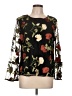 dalia Black Long Sleeve Blouse Size L - photo 1