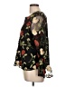 dalia Black Long Sleeve Blouse Size L - photo 5