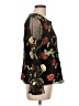 dalia Black Long Sleeve Blouse Size L - photo 4