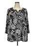JM Collection Silver 3/4 Sleeve Blouse Size 3X - photo 1