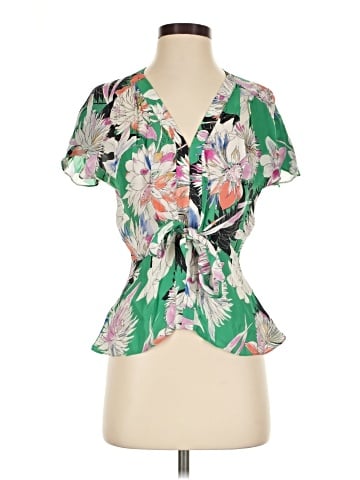 Parker Short Sleeve Silk Top (view 1)
