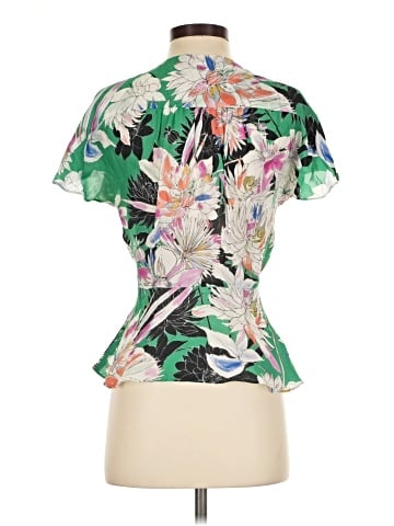 Parker Short Sleeve Silk Top (view 2)