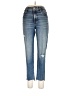 Express Hearts Blue Jeans Size 4 - photo 1
