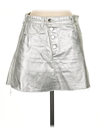 Zara Faux Leather Skirt (view 1)