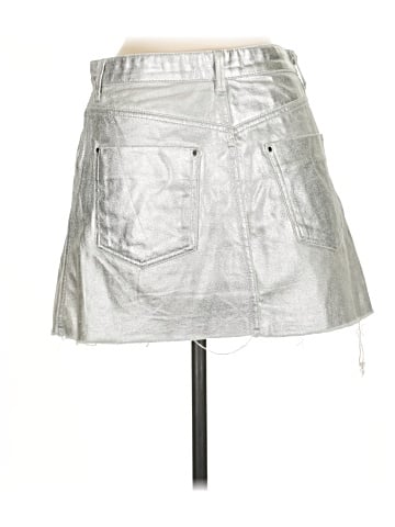 Zara Faux Leather Skirt (view 2)