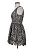 Bebe 100% Polyester Paisley Black Cocktail Dress Size 0 - photo 5