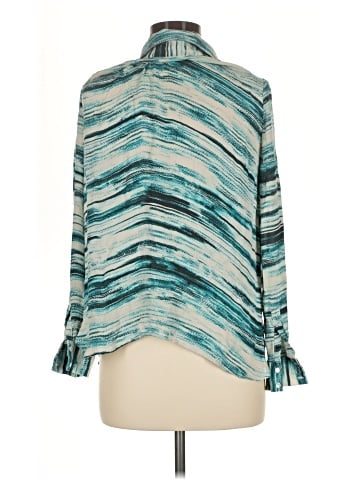 Haute Hippie Long Sleeve Silk Top (view 2)