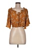 BaeVely Orange Short Sleeve Blouse Size M - photo 1