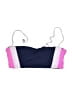 L Space Color Block Blue Swimsuit Top Size L - photo 1