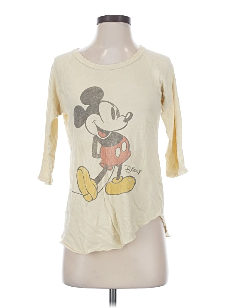 Pre-owned Junk Food 3/4 Sleeve T-shirt In Ivory