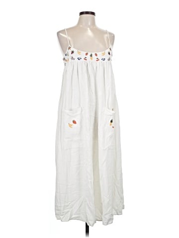 Madewell Fresca Fruit Embroidered Cami Midi Dress