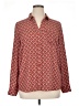 The Limited 100% Polyester Print Orange Long Sleeve Blouse Size XL - photo 1