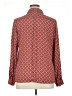 The Limited 100% Polyester Print Orange Long Sleeve Blouse Size XL - photo 2