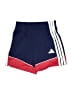 Adidas 100% Polyester Color Block Blue Athletic Shorts Size 10 - 12 - photo 1