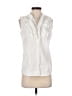 Cato White Sleeveless Button-Down Shirt Size S - photo 1