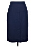 Theory Solid Blue Wool Skirt Size 10 - photo 1