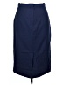 Theory Solid Blue Wool Skirt Size 10 - photo 2