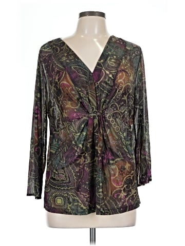 August Silk 3/4 Sleeve Blouse (view 1)