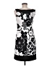 Connected Apparel Graphic Black Cocktail Dress Size 6 - photo 2