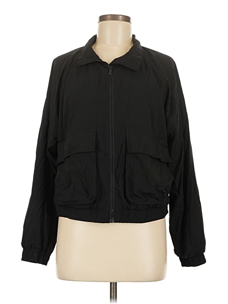 Pre-owned Active By Old Navy Track Jacket In Black