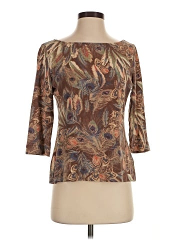 Lauren by Ralph Lauren 3/4 Sleeve Top (view 1)