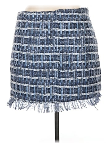 Aqua Denim Skirt (view 2)