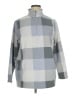 Lands' End 100% Polyester Checkered-gingham Gray Pullover Sweater Size 1X - photo 1