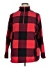 Lands' End 100% Polyester Plaid Red Pullover Sweater Size 1X - photo 1