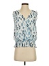 Eclair 100% Polyester Blue Sleeveless Blouse Size S - photo 1