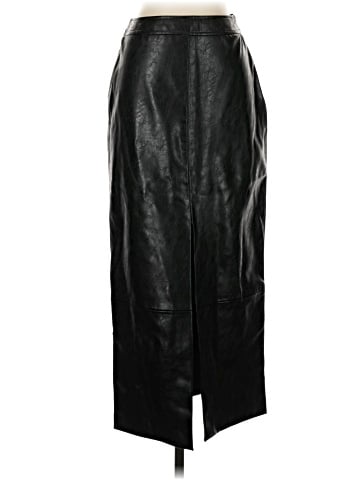 Zara Faux Leather Skirt (view 1)