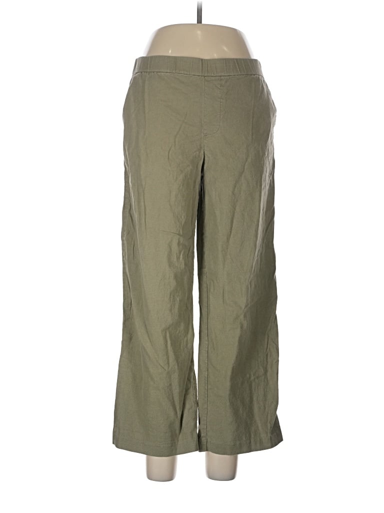 Pre-owned H By Halston Linen Pants In Green