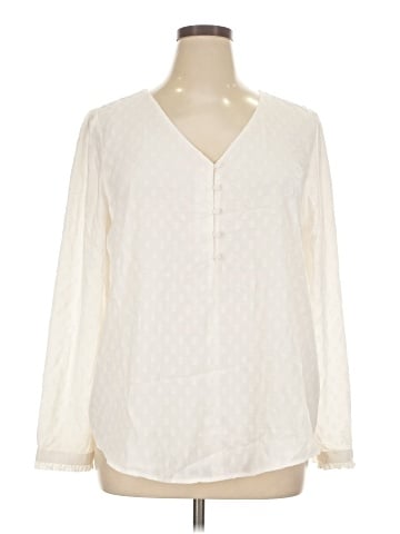 Ann Taylor LOFT Long Sleeve Blouse (view 1)