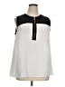Lane Bryant 100% Polyester White Sleeveless Blouse Size 16 - photo 1