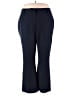 Rafaella Solid Blue Dress Pants Size 18 - photo 1