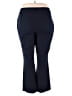 Rafaella Solid Blue Dress Pants Size 18 - photo 2