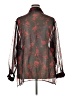 Fashion Bug 100% Polyester Animal Print Black 3/4 Sleeve Blouse Size 28W - photo 2