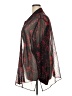 Fashion Bug 100% Polyester Animal Print Black 3/4 Sleeve Blouse Size 28W - photo 5